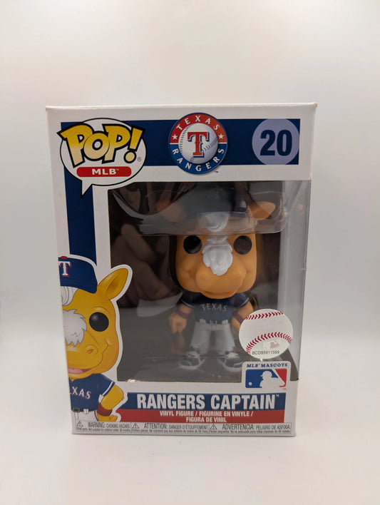Texas Rangers Captain 20 ~ MLB Mascots: Texas Rangers ~ Funko Pop Vinyl FRENLY BRICKS - Open 7 Days