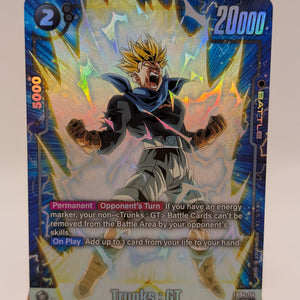 Dragon Ball Super Fusion World - Trunks : GT FB04-114 SR Alternate Art FRENLY BRICKS - Open 7 Days