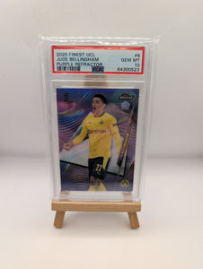 Jude Bellingham 2020 Topps Finest Rookie Card *PURPLE REFRACTOR* /250 PSA 10