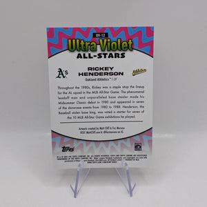 2025 Topps Chrome - Rickey Henderson (#UV-12) Ultraviolet All-Stars FRENLY BRICKS - Open 7 Days
