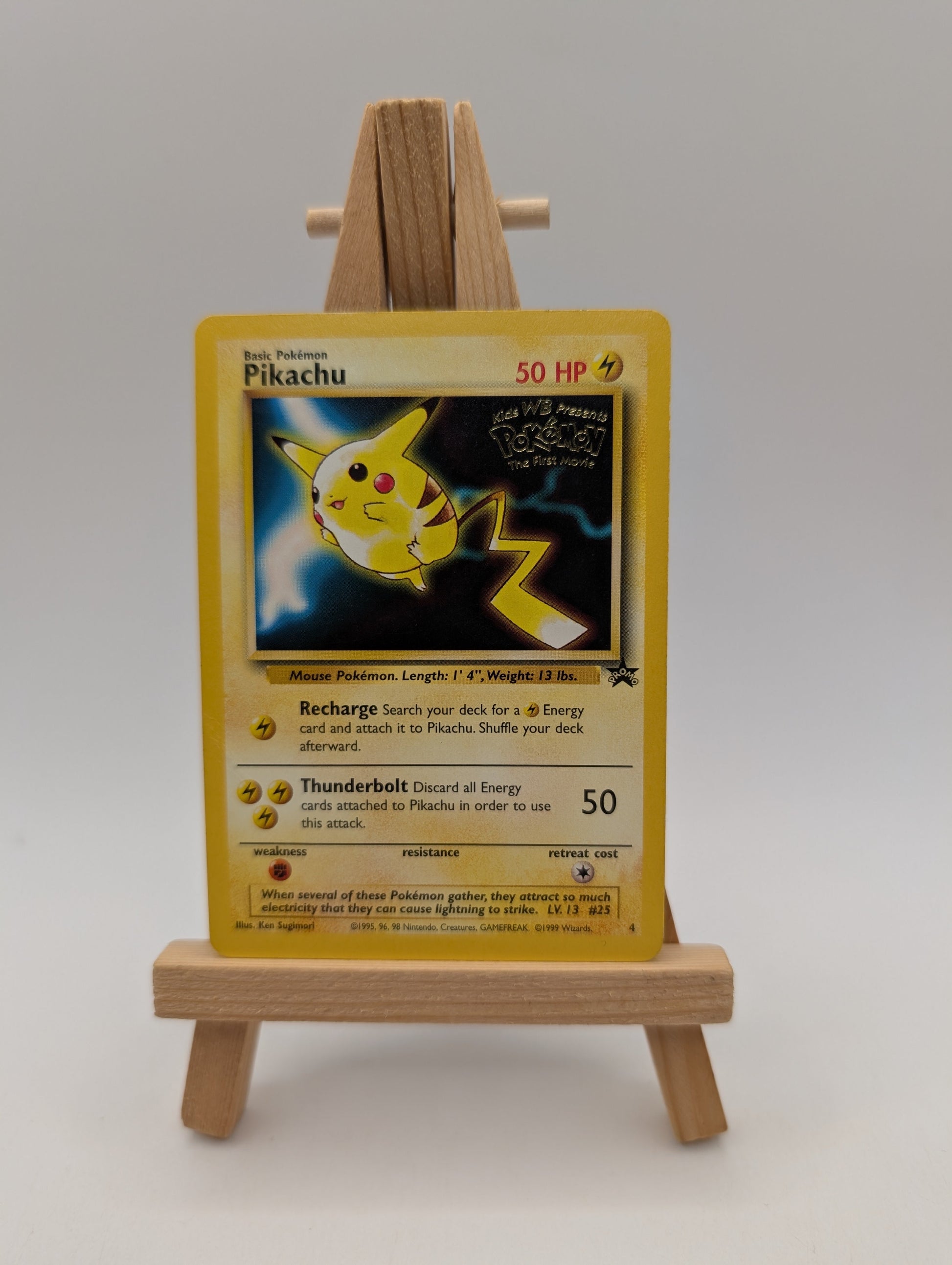 Pokemon TCG · Pikachu 4 · WB Movie · Black Star Promo · Vintage WOTC (1999) FRENLY BRICKS - Open 7 Days