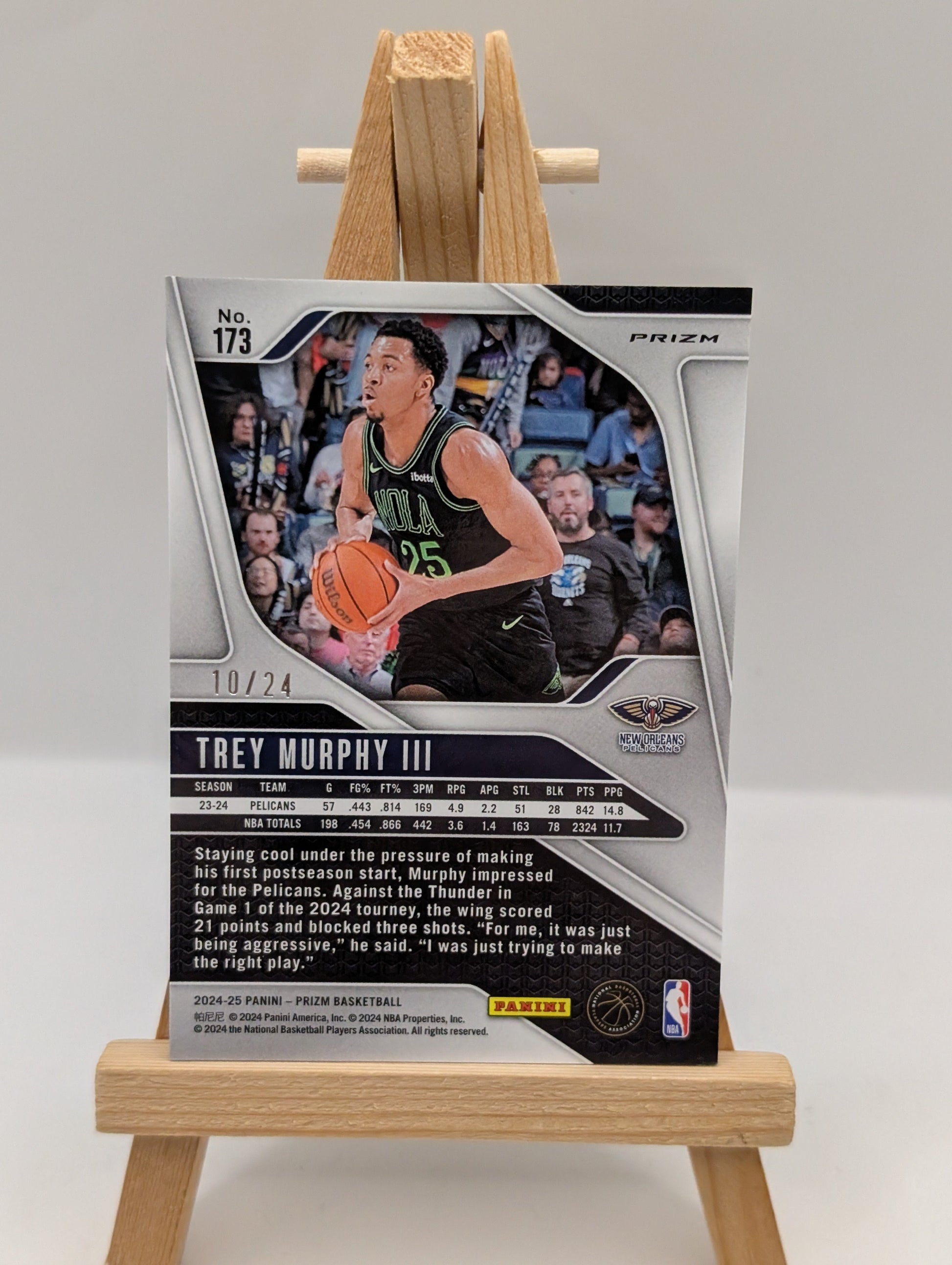 2024-25 Panini Prizm - Trey Murphy III #173 Gold Sparkle /24 FRENLY BRICKS - Open 7 Days