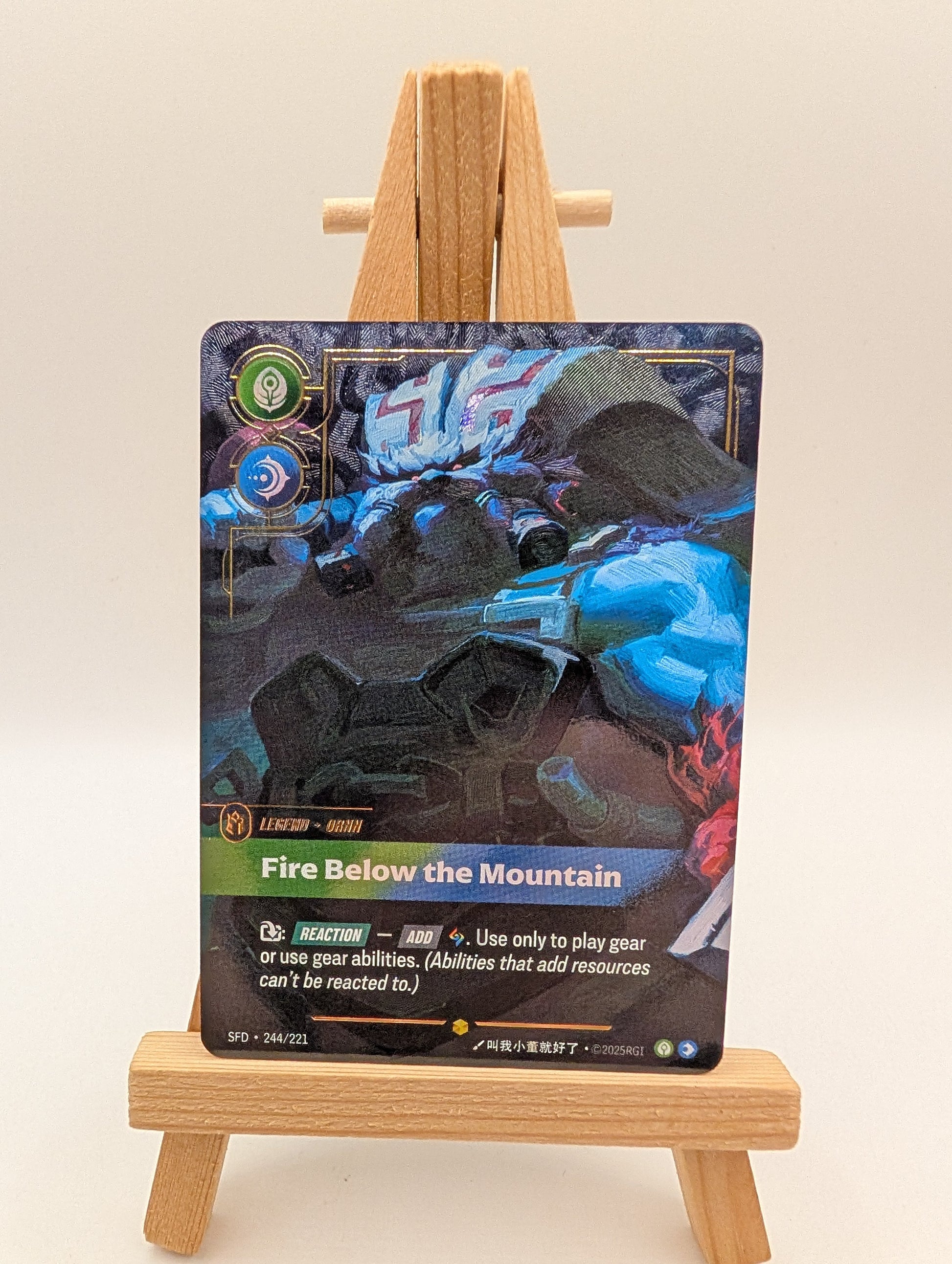 Ornn Fire Below the Mountain 244/221 Riftbound Spiritforged Over number FRENLY BRICKS - Open 7 Days