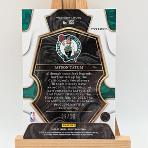 2022-23 Panini Select Basketball Premier #155 Jayson Tatum Boston Celtics Orange /15 FRENLY BRICKS - Open 7 Days