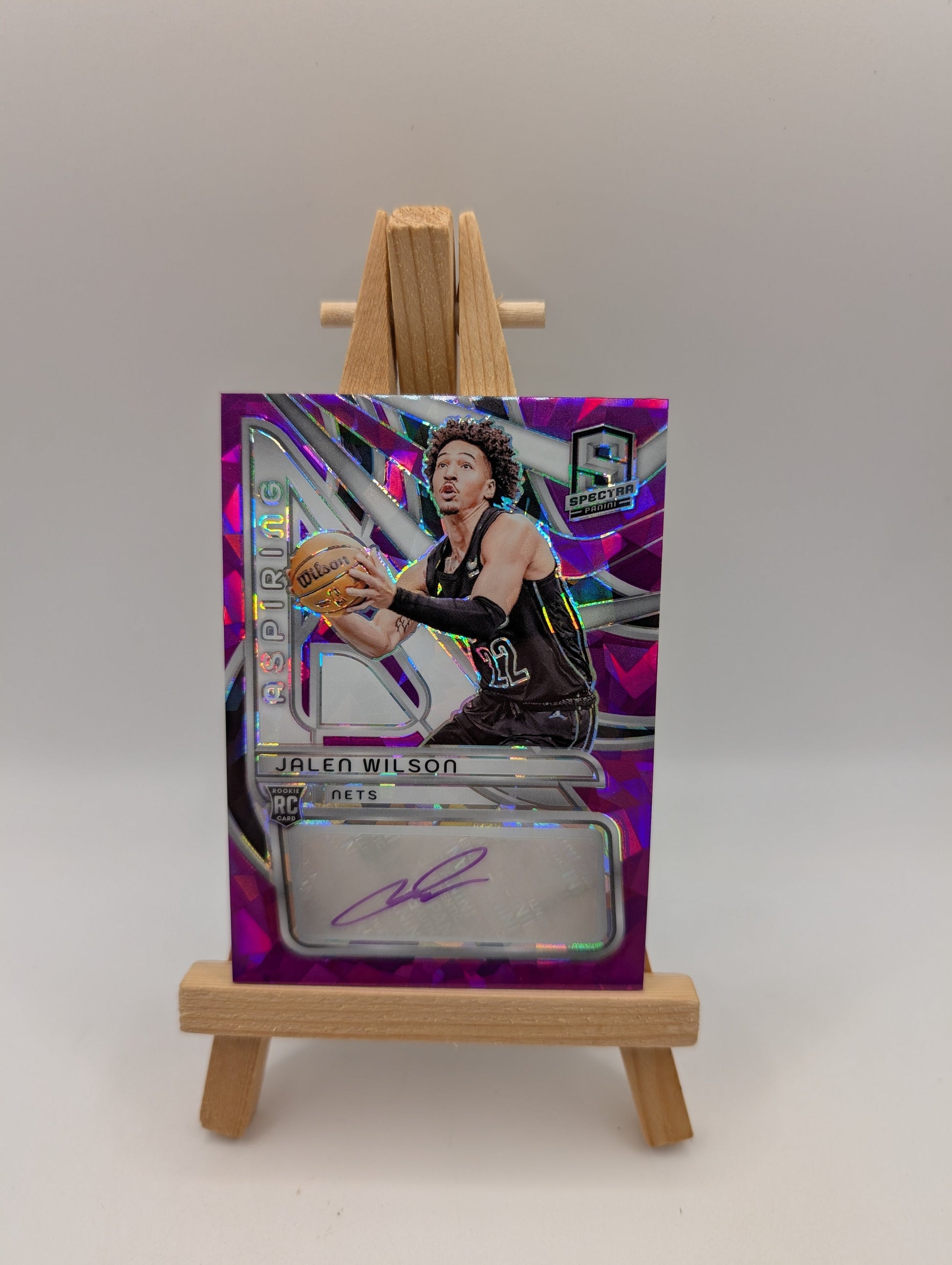 2023-24 Panini Spectra Aspiring Autographs Purple Jalen Wilson RC Auto /35 FRENLY BRICKS - Open 7 Days