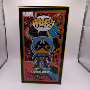 Captain America Funko Pop! Vinyl Blacklight #648 Marvel FRENLY BRICKS - Open 7 Days