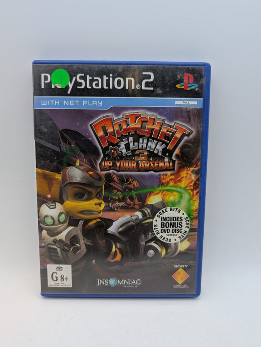 Ratchet and Clank 3 Up Your Arsenal PS2 PAL Complete Untested