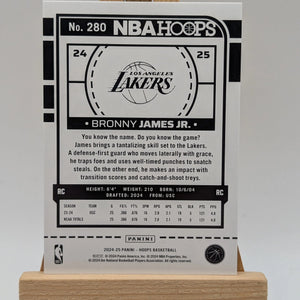 2024-25 BRONNY JAMES JR /99 PANINI HOOPS ROOKIE RC #280 FRENLY BRICKS - Open 7 Days