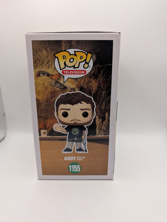 POP VINYL - ANDY WITH LEG CAST - 1155 - SPECIAL EDITION FRENLY BRICKS - Open 7 Days