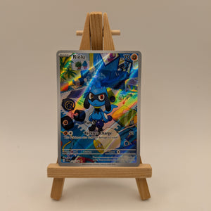 Riolu 215/198 Scarlet & Violet Base - Illustration Rare Pokemon Trading Card FRENLY BRICKS - Open 7 Days