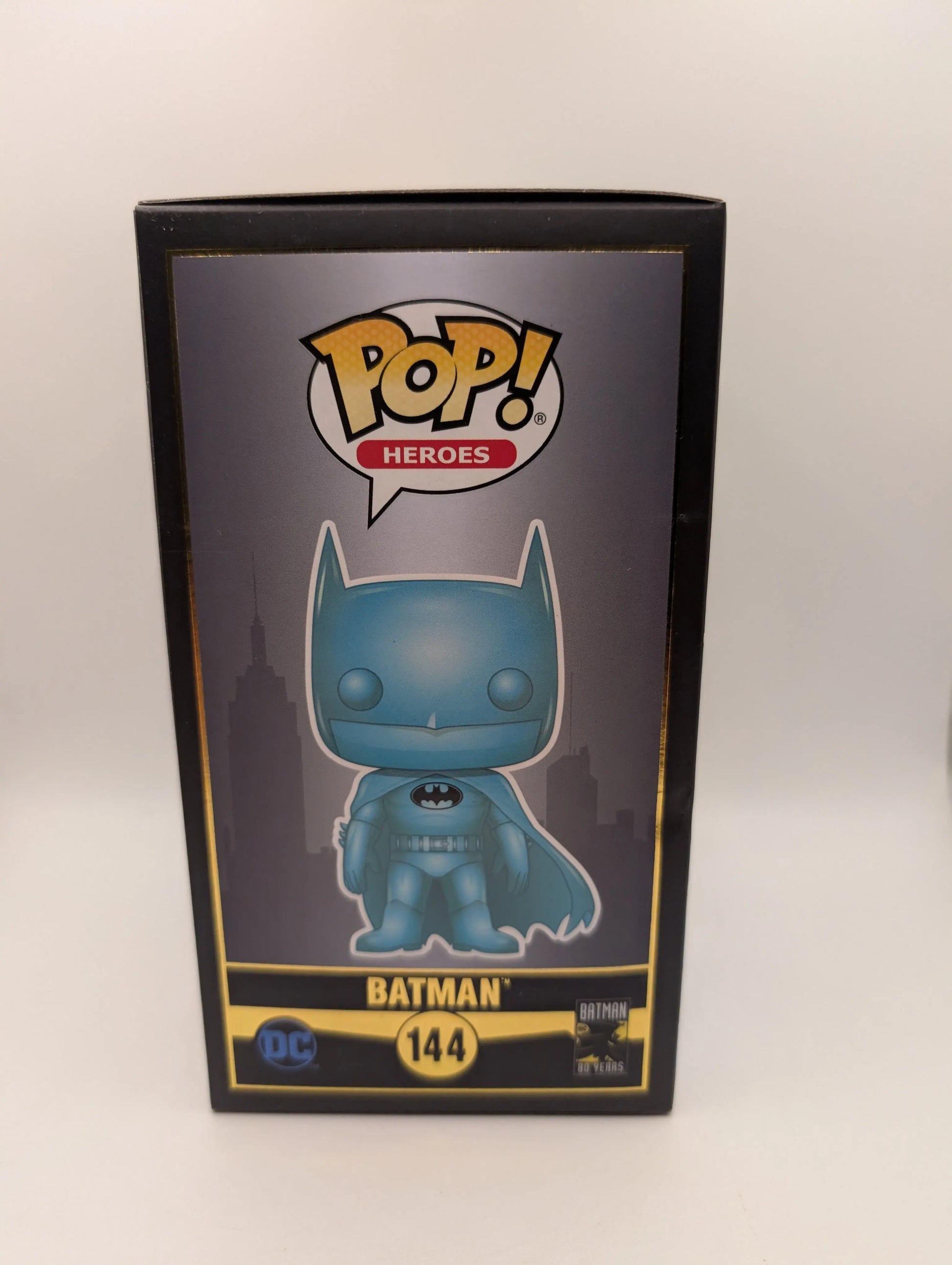 Batman 144 Blue Chrome 2019 Summer Con 80 Years DC Funko Pop Vinyl FRENLY BRICKS - Open 7 Days