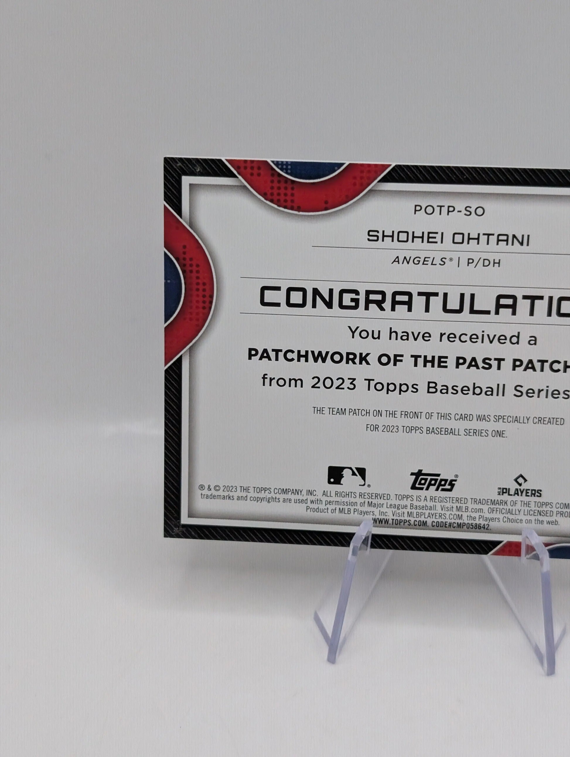2023 Topps Series 1 Mike Trout Patchwork of the Past Patch Card Relic Nice FRENLY BRICKS - Open 7 Days