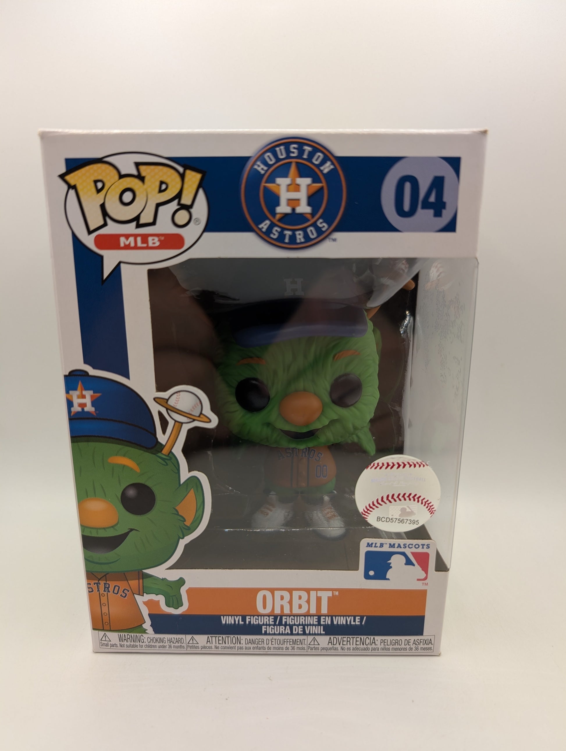 Funko Pop MLB Mascots Orbit #04 Houston Astros Vaulted Baseball Vinyl FRENLY BRICKS - Open 7 Days