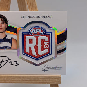 2025 AFL Select Seamless Rookie Badge Signature Lennox Hofmann /70 FRENLY BRICKS - Open 7 Days