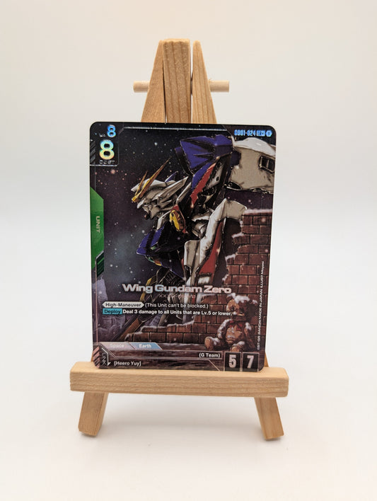 Gundam Card Game Newtype Rising Wing Gundam Zero GD01-024 LR+ Holo foil FRENLY BRICKS - Open 7 Days