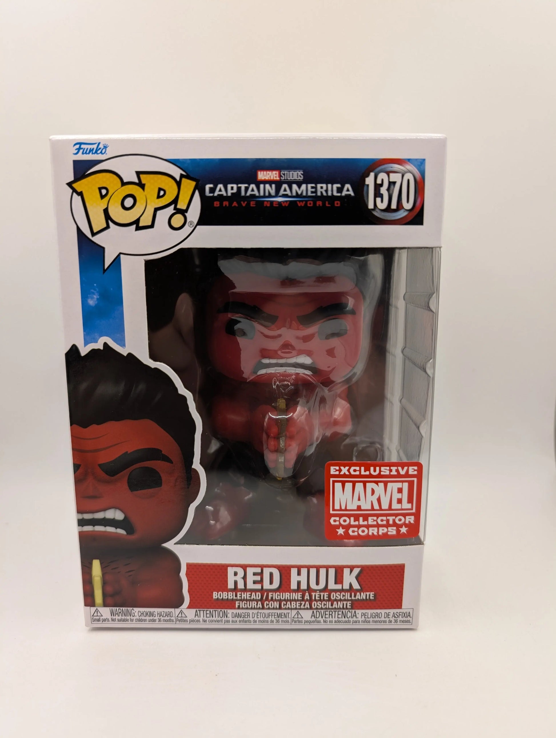 Funko Pop Vinyl Red Hulk 1370 Captain America Marvel Collector Corps FRENLY BRICKS - Open 7 Days