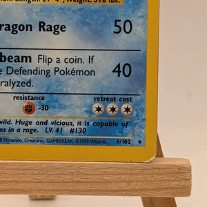 Gyarados 6/102 | Holo | WOTC | Base Set | MP/HP | Pokemon TCG FRENLY BRICKS - Open 7 Days