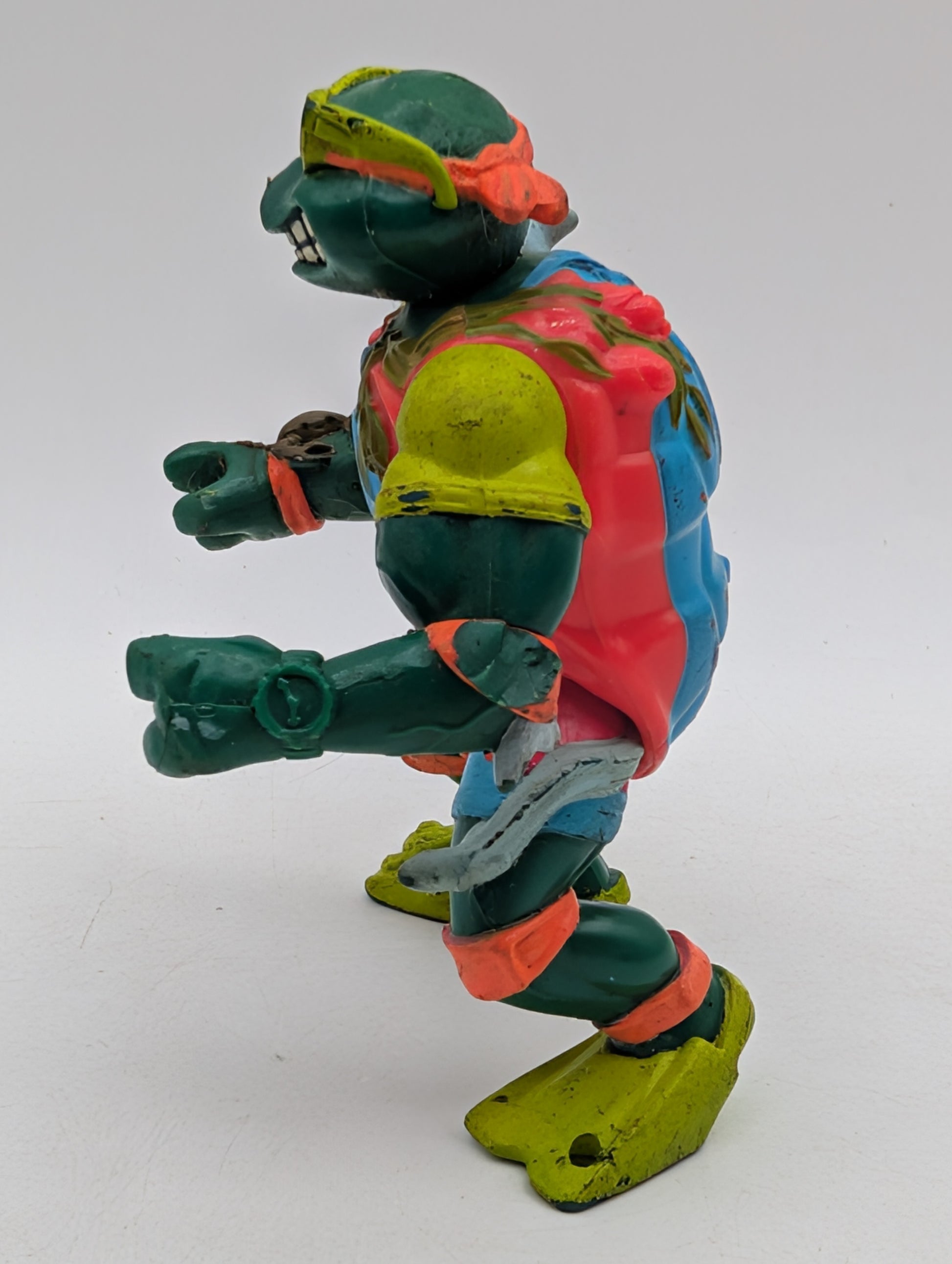 1990 Teenage Muntant Ninja Turtles Mike The Sewer Surfer Michelangelo Vintage image 3