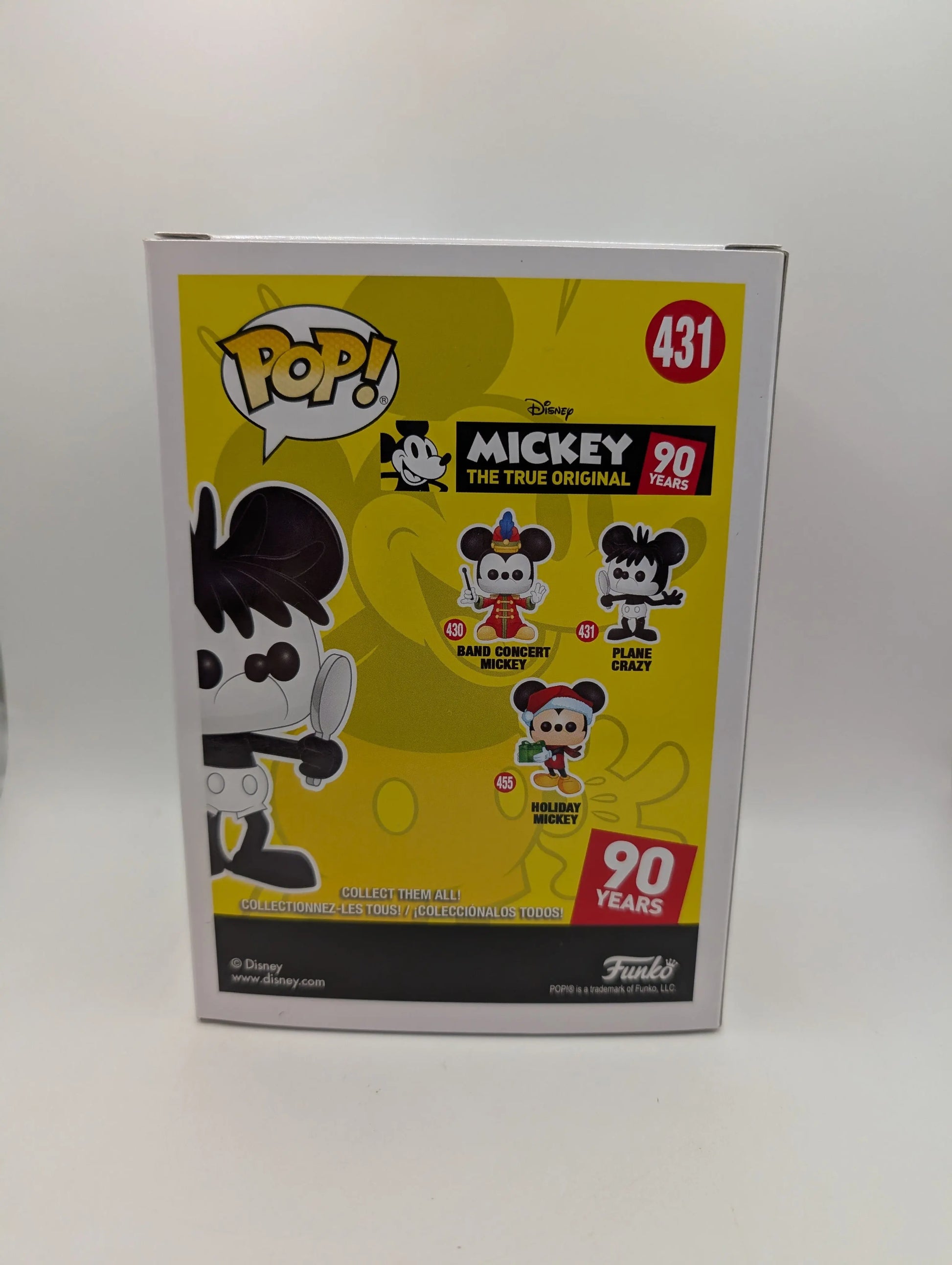 Funko Pop Plane Crazy #431 - Mickey The True Original 90 Years - Vaulted FRENLY BRICKS - Open 7 Days