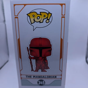 THE MANDALORIAN Star Wars Red Metallic Chrome Funko POP! #345 FRENLY BRICKS - Open 7 Days