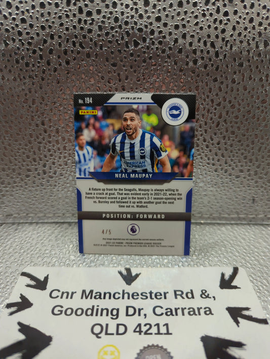 2021-22 Panini Prizm EPL - Neal Maupay /5 FRENLY BRICKS - Open 7 Days