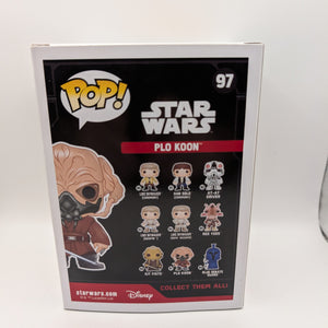 Star Wars: Plo Koon Funko Pop Vinyl Figure #97  2016 FRENLY BRICKS - Open 7 Days