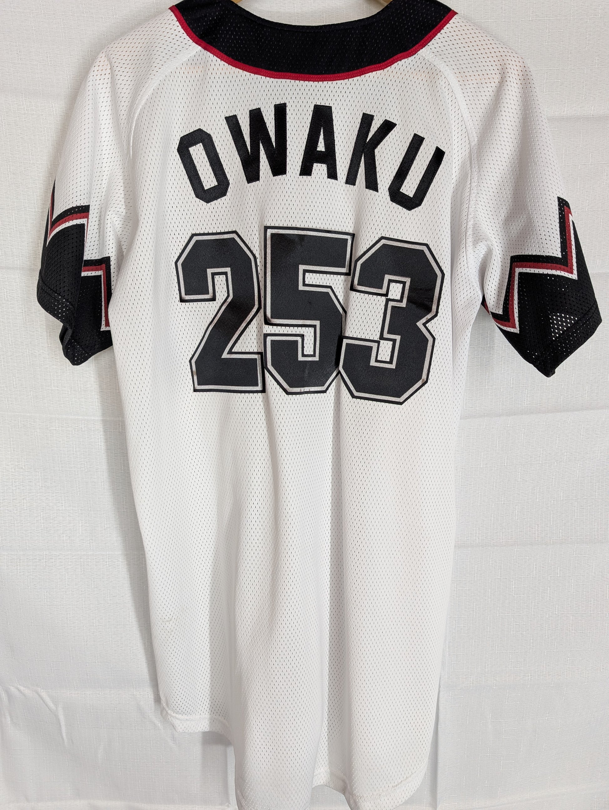 Nippon Baseball Chiba Lottes Marines "Owaku #253 Alternate White/Red Large Jersey