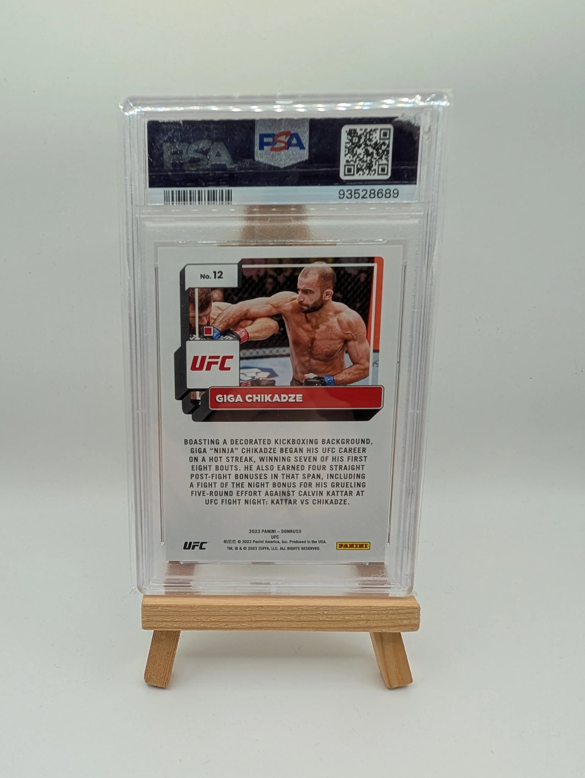 Giga Chikadze 2023 Holo Gold Lazer Donruss PSA 10 /10 FRENLY BRICKS - Open 7 Days