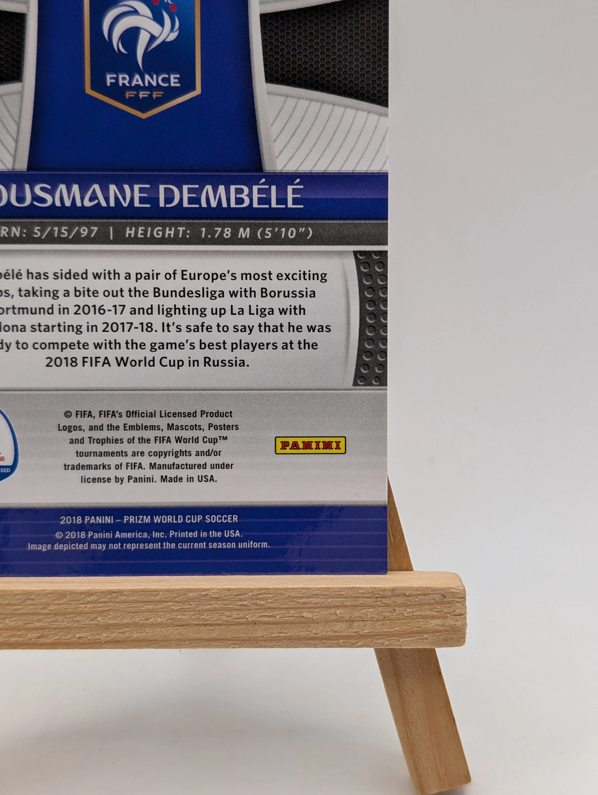 2018 Panini Prizm World Cup #85 Ousmane Dembele Light Blue Lazer #/125 France FRENLY BRICKS - Open 7 Days