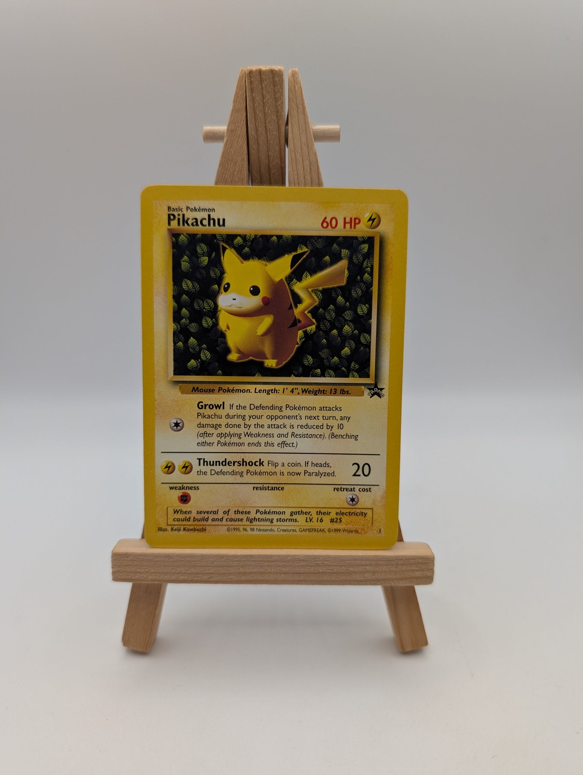 1999 Pokemon Black Star Promo Pikachu # 1 Mint Rare FRENLY BRICKS - Open 7 Days