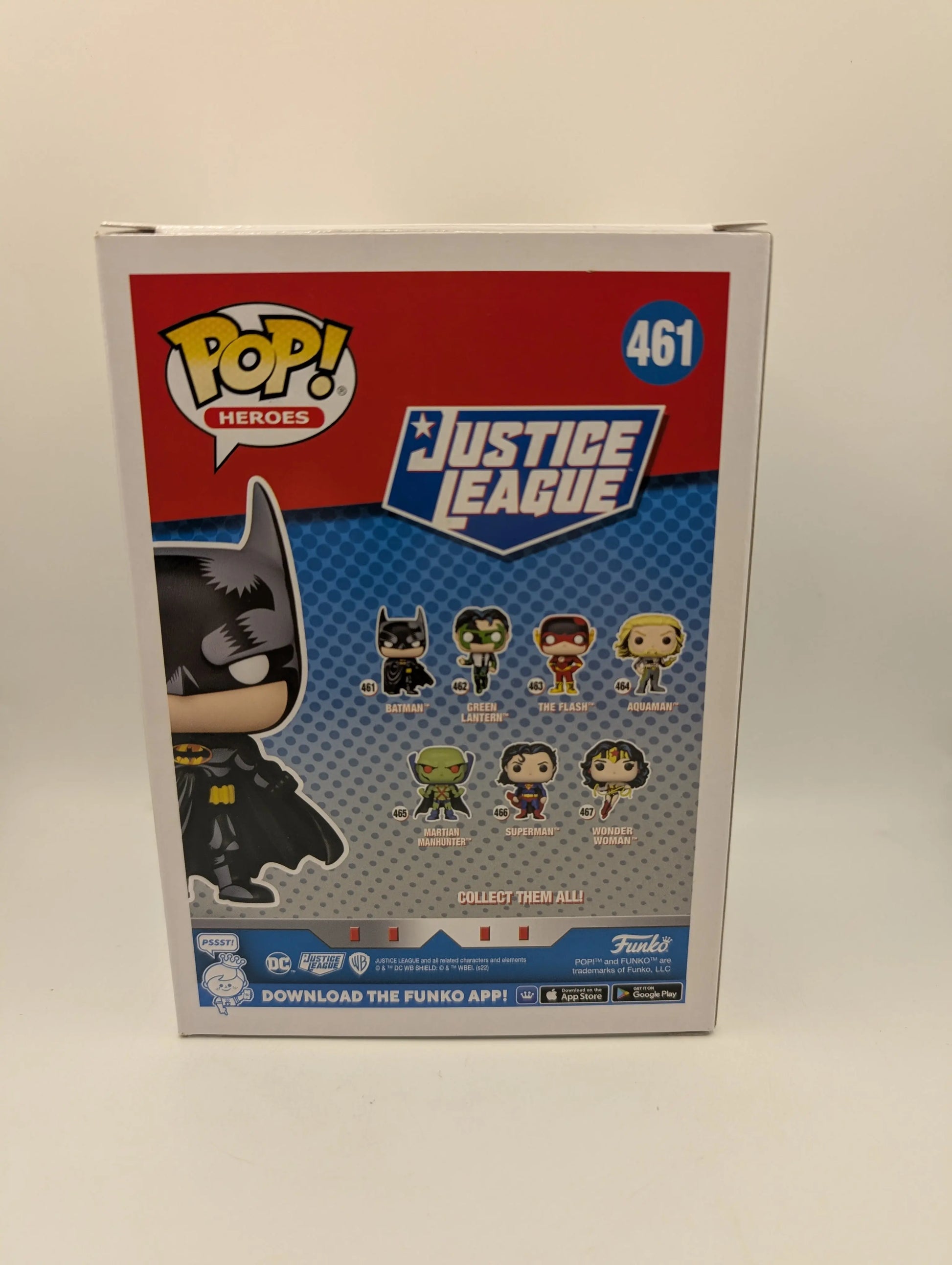 Funko Pop Vinyl Heroes 2022 Justice League 461 Batman Figure FRENLY BRICKS - Open 7 Days