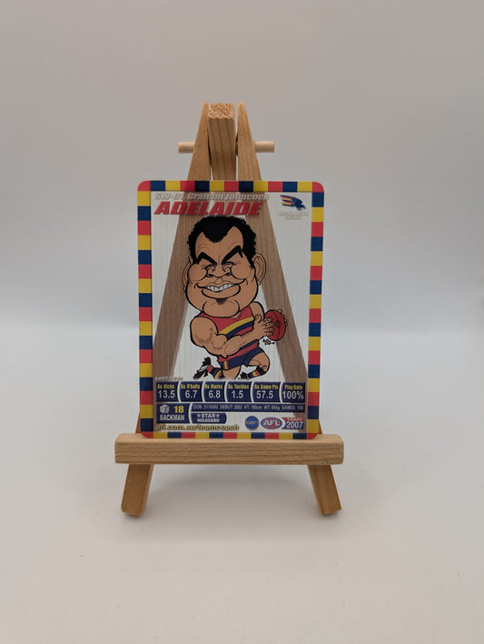 2007 AFL Teamcoach Trading Card Star Wild Card SW1 Graham Johncock (Adelaide) FRENLY BRICKS - Open 7 Days