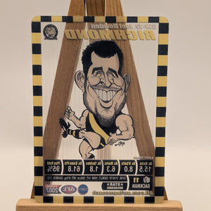 2007 AFL Teamcoach Trading Card Star Wild Card SW9 Joel Bowden-Richmond FRENLY BRICKS - Open 7 Days