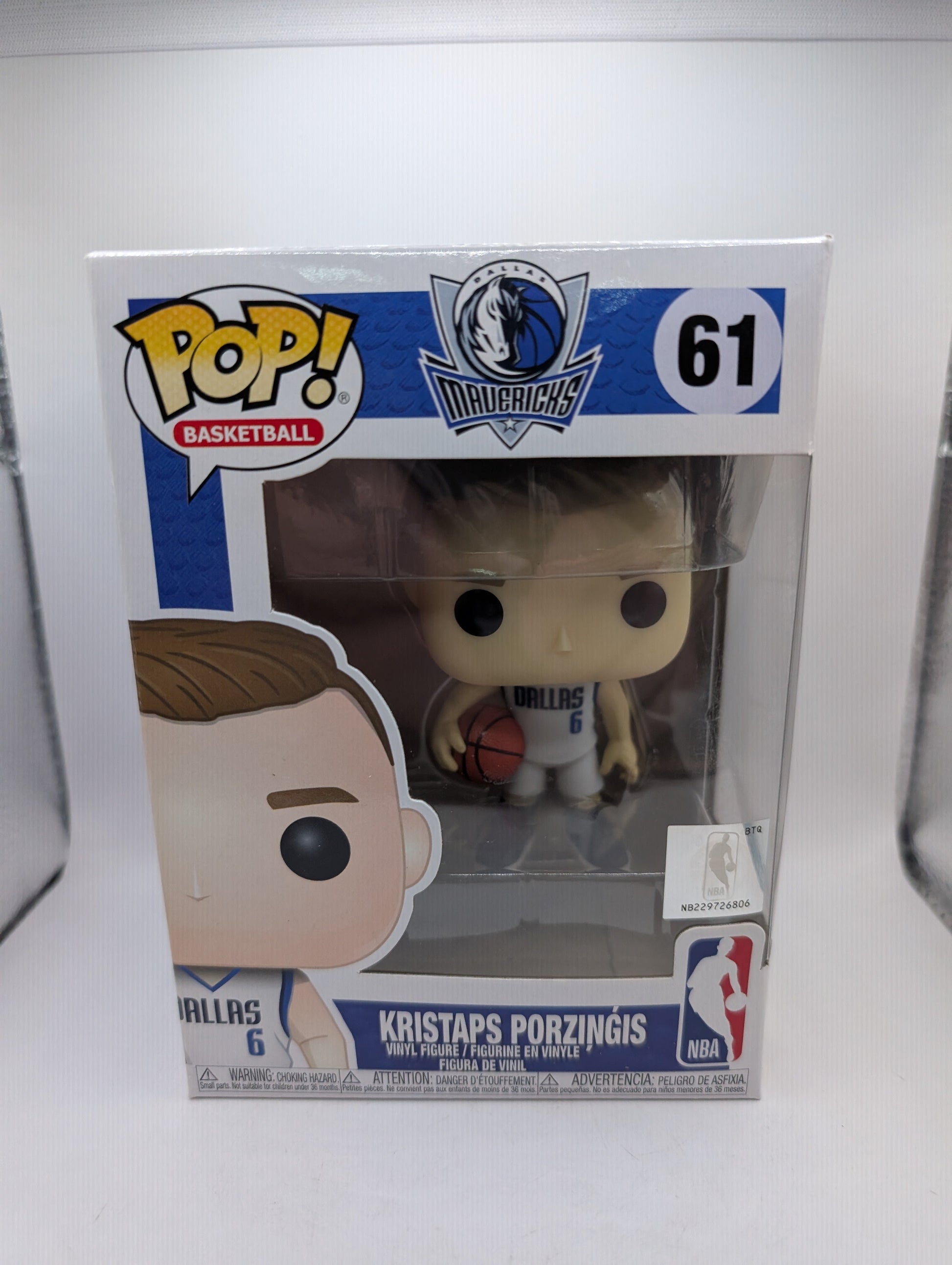 Funko Pop! NBA Basketball: Kristaps Porzingis #61 Dallas Mavericks FRENLY BRICKS - Open 7 Days