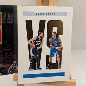 2017 Panini Preferred Marc Gasol vs Steven Adams Jersey Booklet VS-MGSA /99 FRENLY BRICKS - Open 7 Days