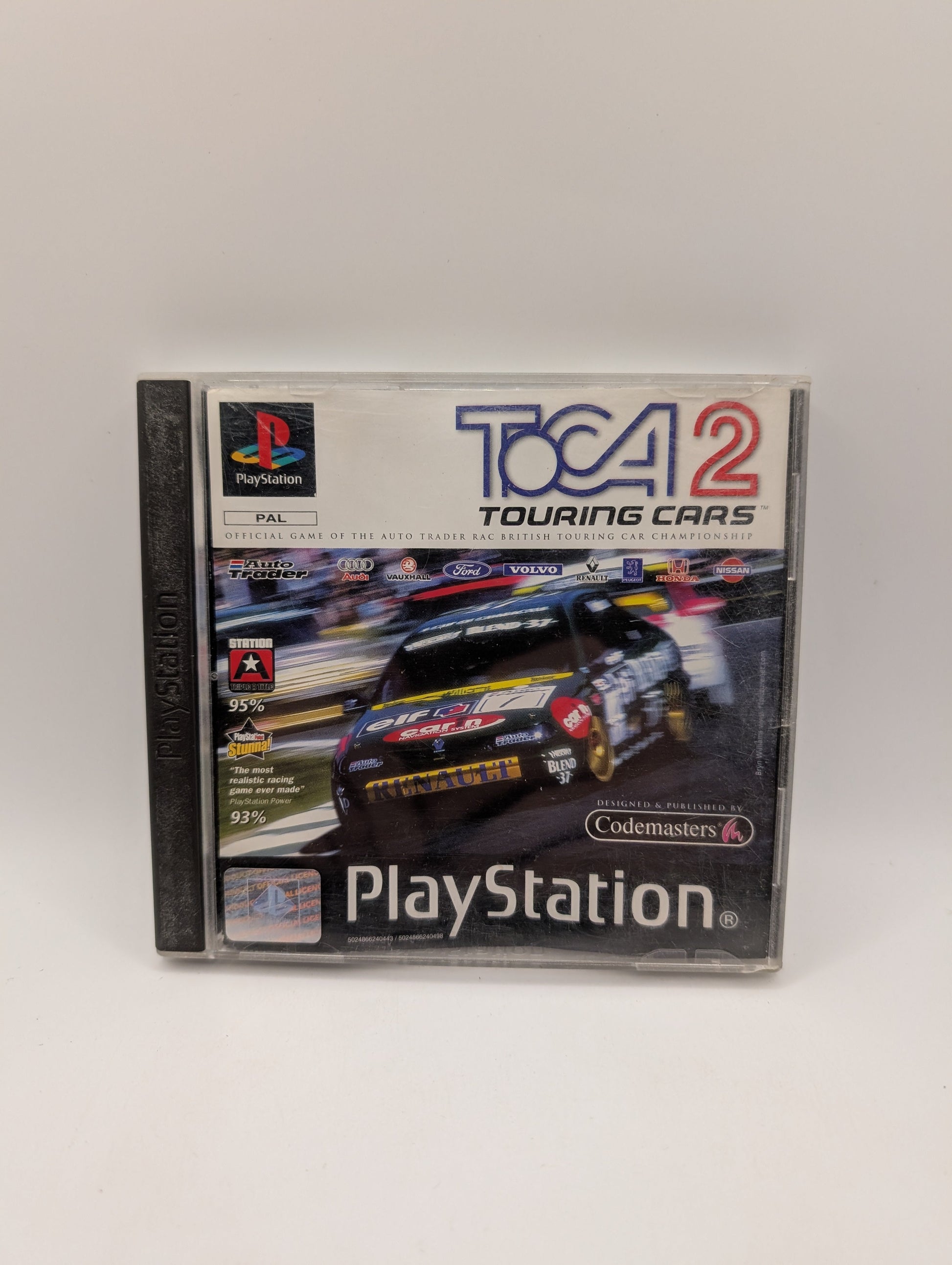 TOCA 2 Touring Cars  - PlayStation 1 (PS1) Game With Manual PAL FRENLY BRICKS - Open 7 Days