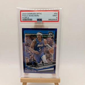 2023-24 Panini Donruss Optic Paolo Banchero #54 Purple Prizm PSA 9 FRENLY BRICKS - Open 7 Days