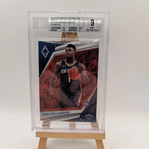 2019-20 Panini Chronicles Phoenix Red /149 Zion Williamson #570 Rookie RC BGS 9 FRENLY BRICKS - Open 7 Days