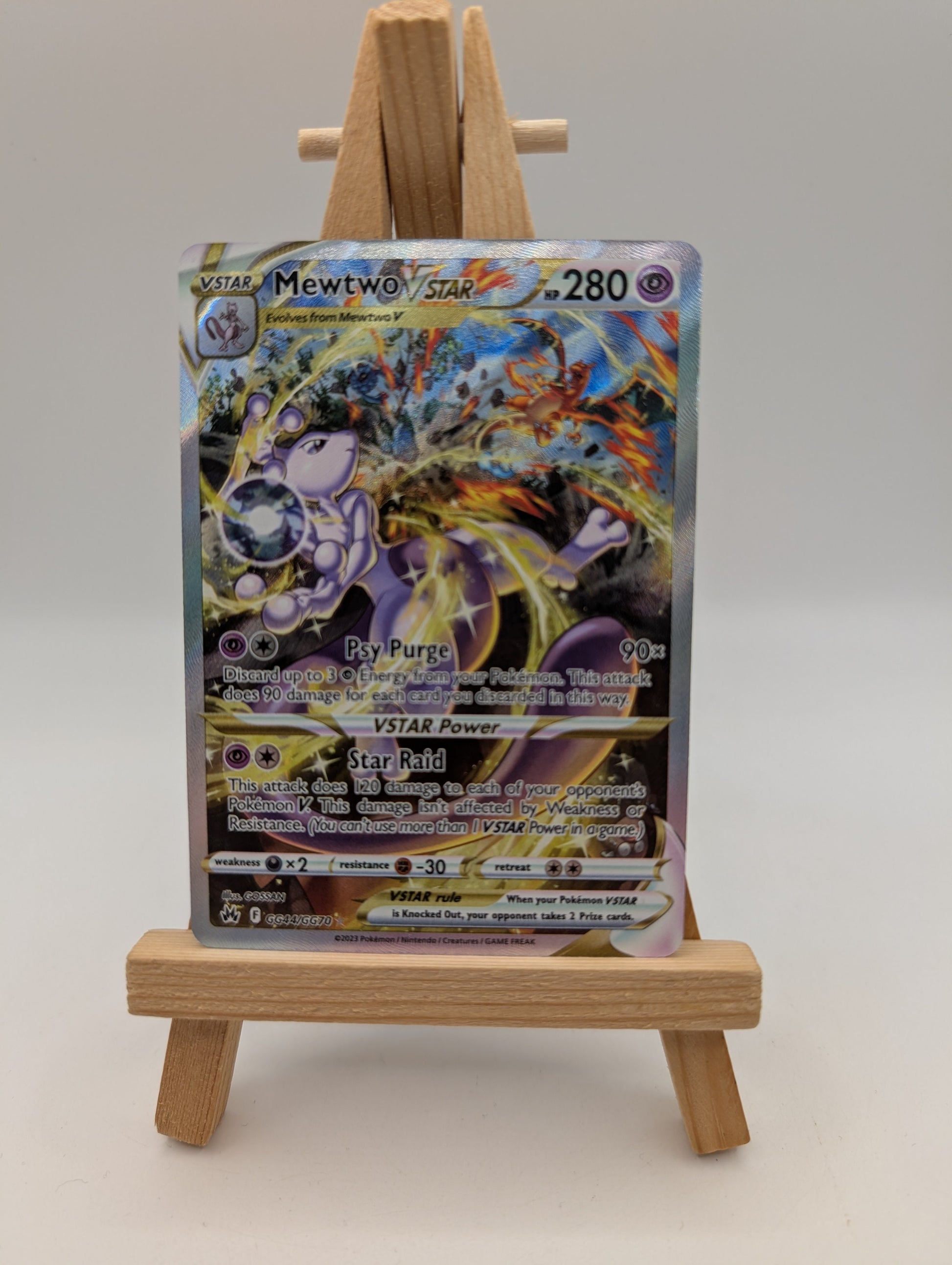 Mewtwo VSTAR GG44/GG70 - Crown Zenith Galarian Gallery Pokemon TCG - NM Card FRENLY BRICKS - Open 7 Days