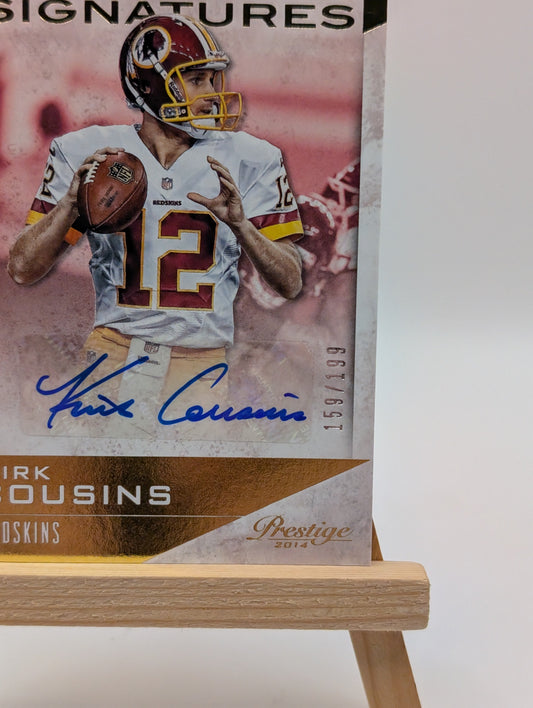 Kirk Cousins Auto SP 2014 Panini Prestige Signatures #41 Autograph #/199 FALCONS FRENLY BRICKS - Open 7 Days