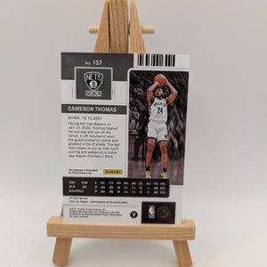2021 Contenders Optic Cameron Thomas Variation Auto 137 FRENLY BRICKS - Open 7 Days