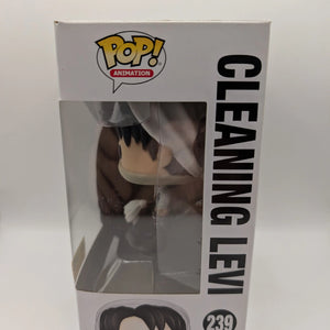 Funko Pop! Attack On Titan Cleaning Levi #239 Hot Topic Exclusive Vaulted FRENLY BRICKS - Open 7 Days