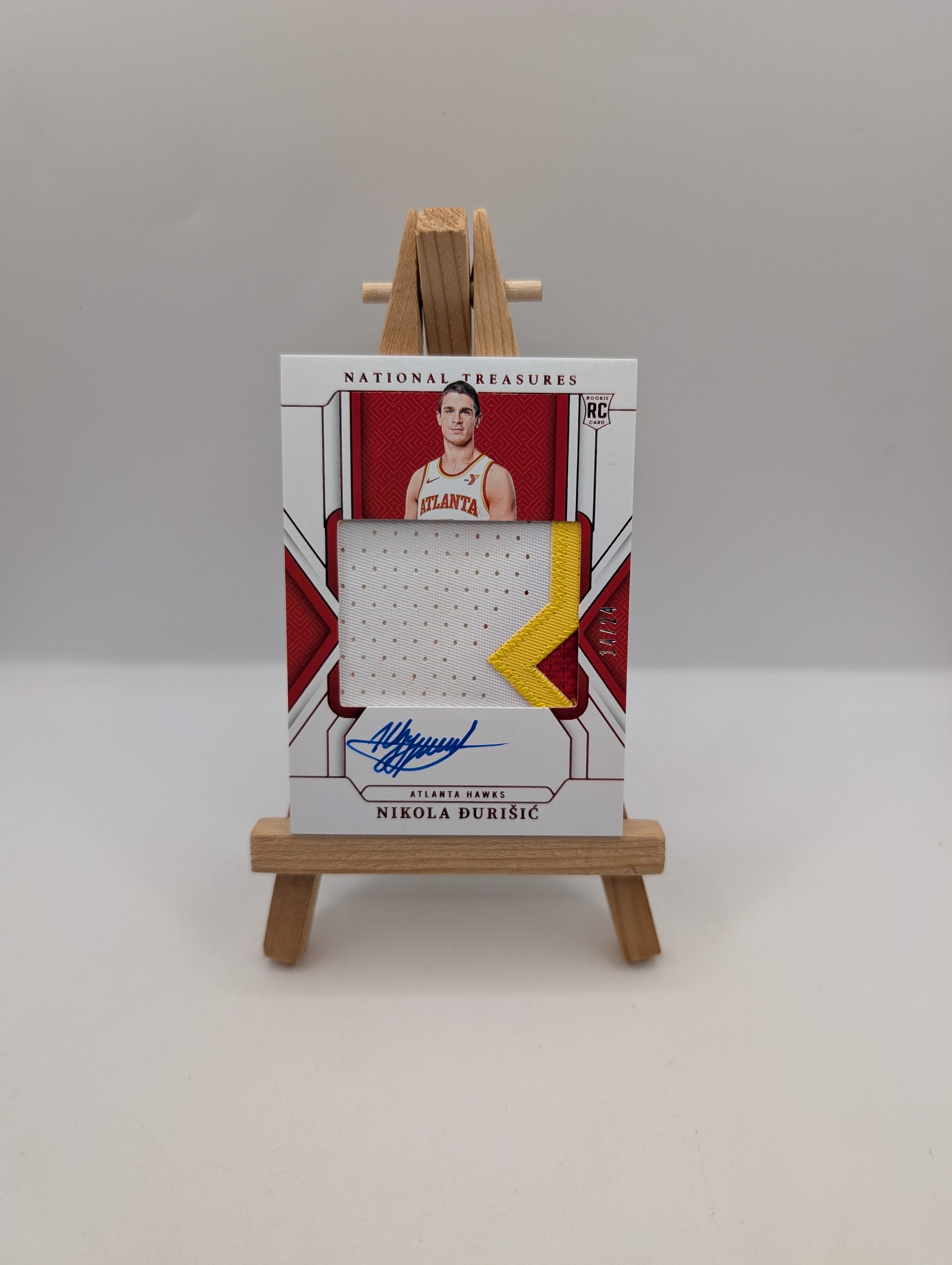 2024-25 National Treasures Nikola Durisic Rookie Patch Auto International #/24 FRENLY BRICKS - Open 7 Days