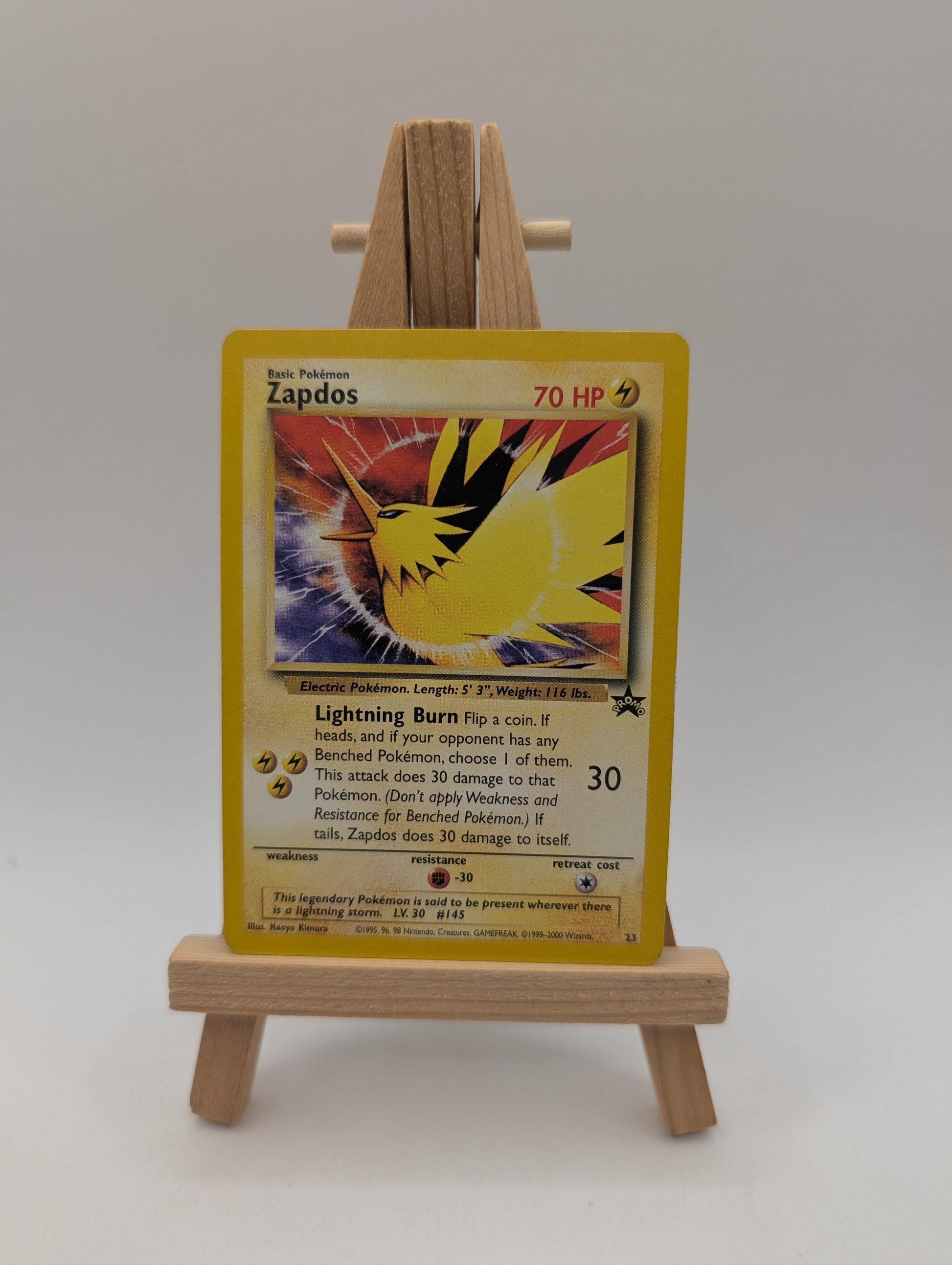 Pokemon Zapdos Black Star Promo #23 Non-Holo Card WOTC (1) FRENLY BRICKS - Open 7 Days