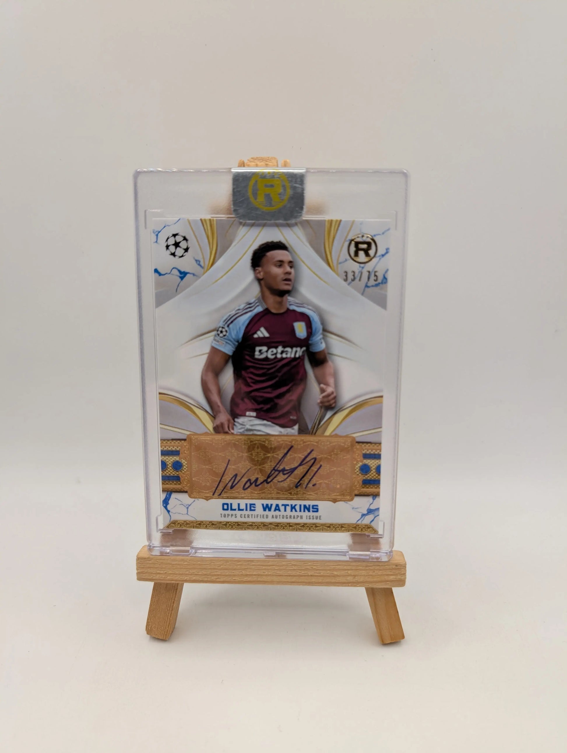 2025 Topps Reverence UCC UEFA ASTON VILLA OLLIE WATKINS Sealed Auto /75 FRENLY BRICKS - Open 7 Days