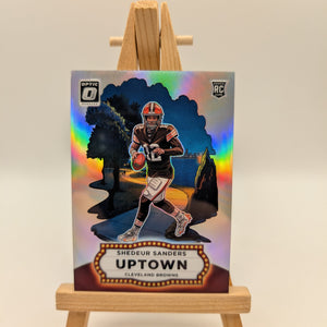 Shedeur Sanders Uptown Rookie #18 Browns 2025 Panini Donruss Optic SSP (RC) FRENLY BRICKS - Open 7 Days