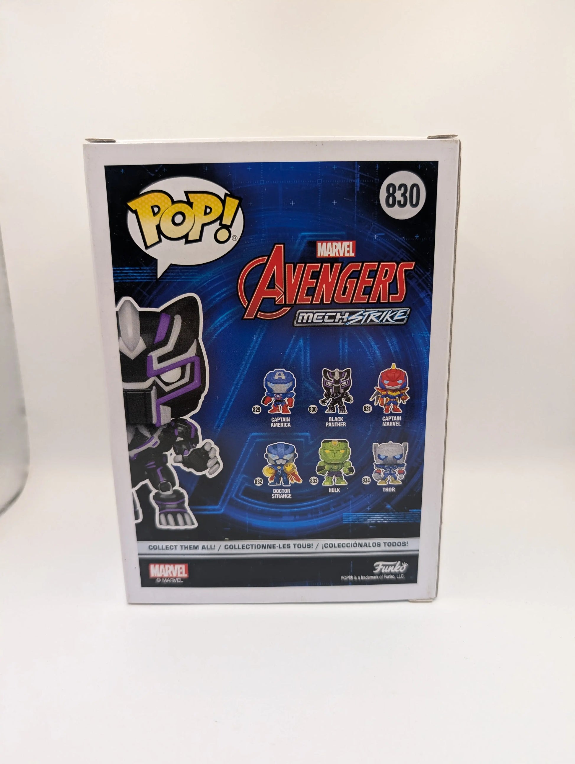 MARVEL Black Panther Funko POP! Vinyl #830 NEW Avengers Glow In The Dark Edition FRENLY BRICKS - Open 7 Days