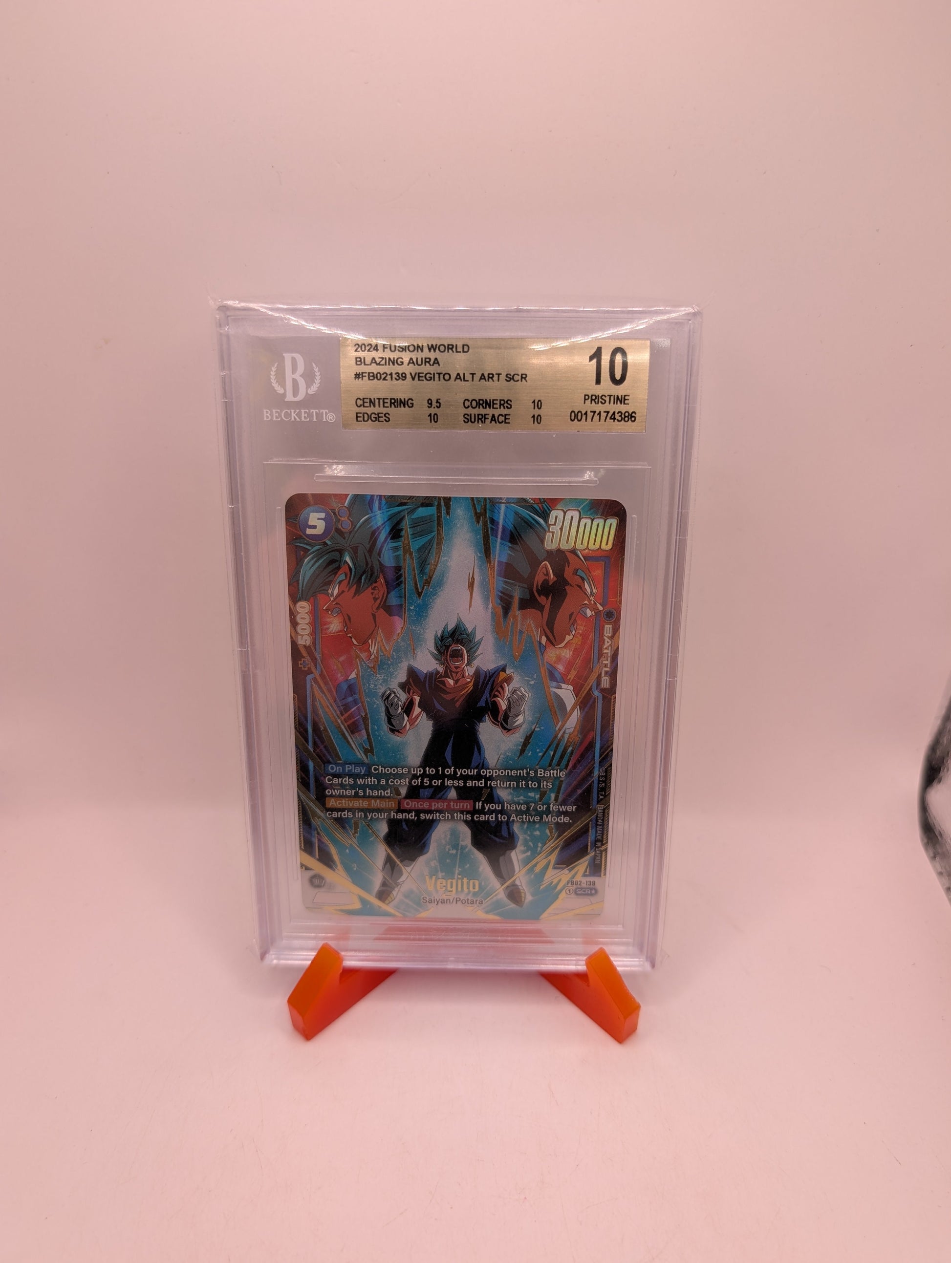 2024 DBS Fusion World - Vegito FB02-139 SCR* Alternate Art  BGS 10 FRENLY BRICKS - Open 7 Days