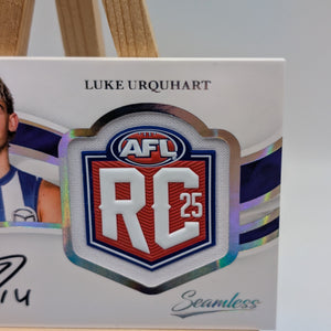 2025 AFL Select Seemless Rookie Badge Auto Luke Urquhart North Melbourne RC /70 FRENLY BRICKS - Open 7 Days