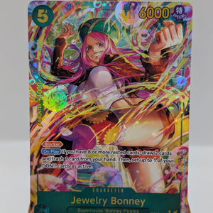 One Piece - Jewlery Bonney OP12-118 SEC Alt Art NM FRENLY BRICKS - Open 7 Days